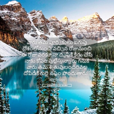 Picture 05 - 2 రాజులు 21:15 TELIRV - వారు తమ - Bible Verse Picture