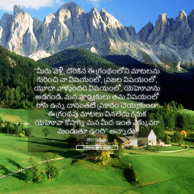 Picture 05 - 2 రాజులు 22:13 TELIRV - “మీరు వెళ్లి, - Bible Verse Picture