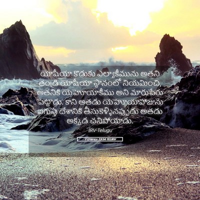 Picture 05 - 2 రాజులు 23:34 TELIRV - యోషీయా కొడుకు - Bible Verse Picture