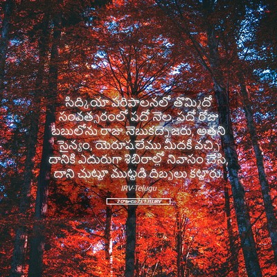 Picture 05 - 2 రాజులు 25:1 TELIRV - సిద్కియా - Bible Verse Picture