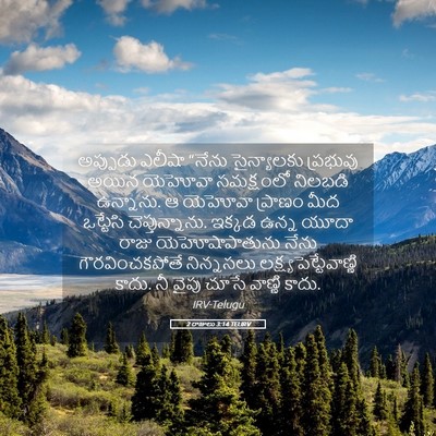Picture 05 - 2 రాజులు 3:14 TELIRV - అప్పుడు ఎలీషా - Bible Verse Picture