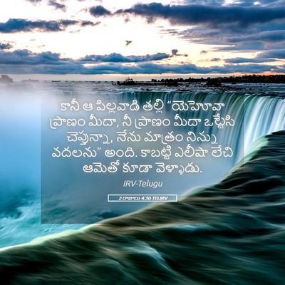 Picture 05 - 2 రాజులు 4:30 TELIRV - కానీ ఆ పిల్లవాడి - Bible Verse Picture