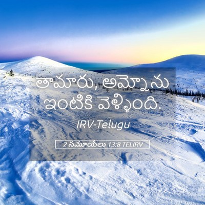 Picture 05 - 2 సమూయేలు 13:8 TELIRV - తామారు, అమ్నోను - Bible Verse Picture
