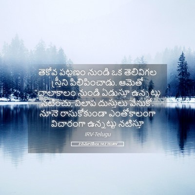 Picture 05 - 2 సమూయేలు 14:2 TELIRV - తెకోవ పట్టణం - Bible Verse Picture