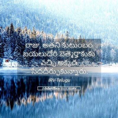 Picture 05 - 2 సమూయేలు 15:17 TELIRV - రాజు, అతని కుటుంబం - Bible Verse Picture