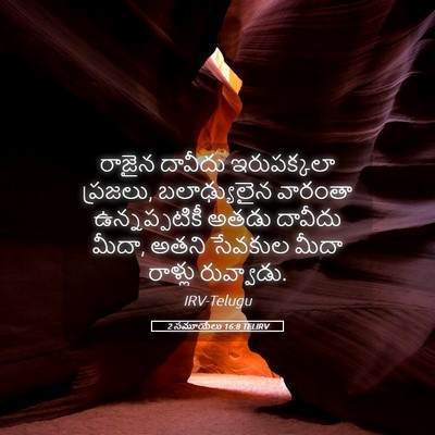 Picture 05 - 2 సమూయేలు 16:8 TELIRV - రాజైన దావీదు - Bible Verse Picture