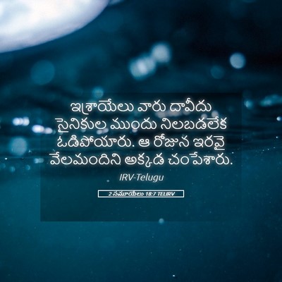 Picture 05 - 2 సమూయేలు 18:7 TELIRV - ఇశ్రాయేలు వారు - Bible Verse Picture