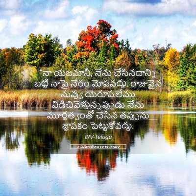Picture 05 - 2 సమూయేలు 19:19 TELIRV - “నా యజమానీ, నేను - Bible Verse Picture