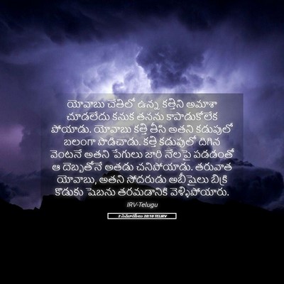 Picture 05 - 2 సమూయేలు 20:10 TELIRV - యోవాబు చేతిలో - Bible Verse Picture