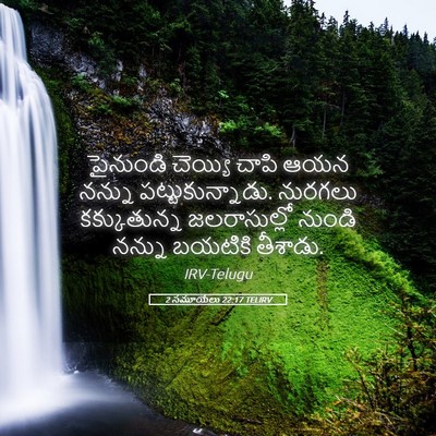 Picture 05 - 2 సమూయేలు 22:17 TELIRV - పైనుండి చెయ్యి - Bible Verse Picture