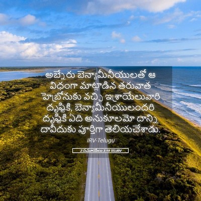 Picture 05 - 2 సమూయేలు 3:19 TELIRV - అబ్నేరు - Bible Verse Picture