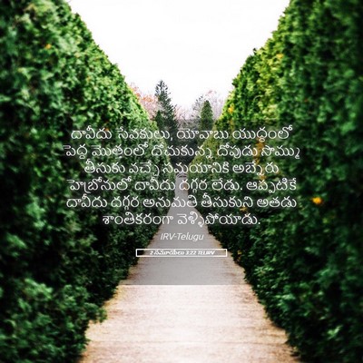 Picture 05 - 2 సమూయేలు 3:22 TELIRV - దావీదు సేవకులు, - Bible Verse Picture