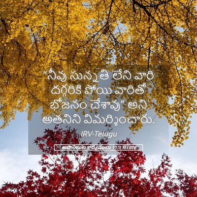 Picture 05 - అపొస్తలుల కార్యములు 11:3 TELIRV - “నీవు సున్నతి - Bible Verse Picture