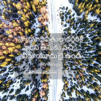 Picture 05 - అపొస్తలుల కార్యములు 16:20 TELIRV - న్యాయాధిపతుల - Bible Verse Picture