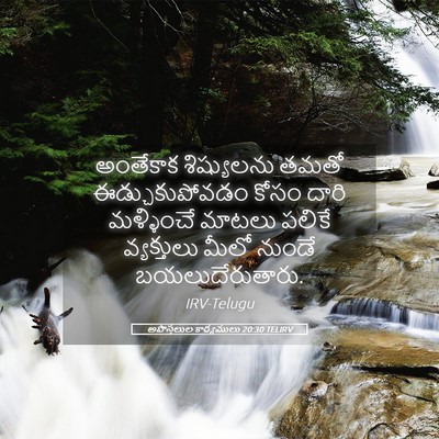 Picture 05 - అపొస్తలుల కార్యములు 20:30 TELIRV - అంతేకాక శిష్యులను - Bible Verse Picture