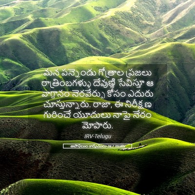 Picture 05 - అపొస్తలుల కార్యములు 26:7 TELIRV - మన పన్నెండు - Bible Verse Picture