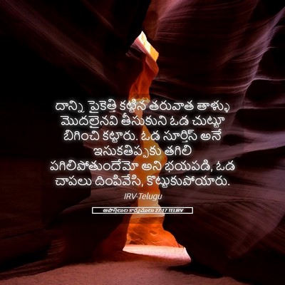 Picture 05 - అపొస్తలుల కార్యములు 27:17 TELIRV - దాన్ని పైకెత్తి - Bible Verse Picture