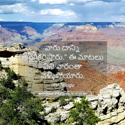 Picture 05 - అపొస్తలుల కార్యములు 28:29 TELIRV - వారు దాన్ని - Bible Verse Picture