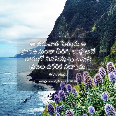 Picture 05 - అపొస్తలుల కార్యములు 9:32 TELIRV - ఆ తరువాత పేతురు ఆ - Bible Verse Picture