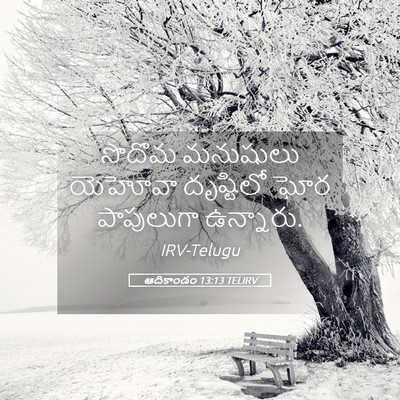 Picture 05 - ఆదికాండం 13:13 TELIRV - సొదొమ మనుషులు - Bible Verse Picture