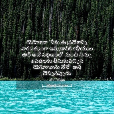 Picture 05 - ఆదికాండం 15:7 TELIRV - యెహోవా “నీకు ఈ - Bible Verse Picture