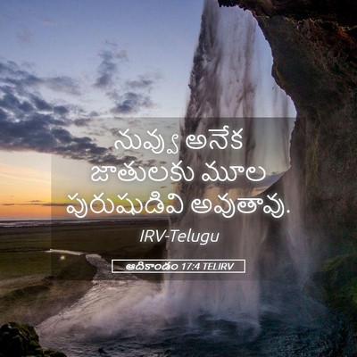 Picture 05 - ఆదికాండం 17:4 TELIRV - నువ్వు అనేక - Bible Verse Picture
