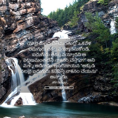Picture 05 - ఆదికాండం 18:28 TELIRV - యాభై మంది - Bible Verse Picture