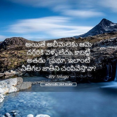 Picture 05 - ఆదికాండం 20:4 TELIRV - అయితే అబీమెలెకు - Bible Verse Picture