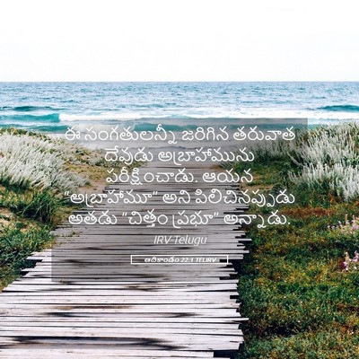 Picture 05 - ఆదికాండం 22:1 TELIRV - ఈ సంగతులన్నీ - Bible Verse Picture