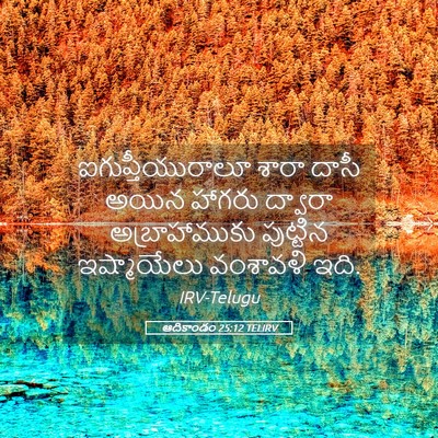 Picture 05 - ఆదికాండం 25:12 TELIRV - ఐగుప్తీయురాలూ - Bible Verse Picture