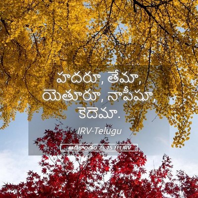 Picture 05 - ఆదికాండం 25:15 TELIRV - హదరూ, తేమా, యెతూరూ, - Bible Verse Picture