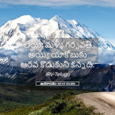 Picture 05 - ఆదికాండం 30:19 TELIRV - లేయా మళ్ళీ - Bible Verse Picture