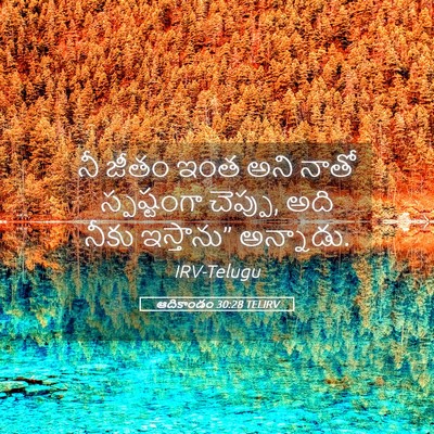 Picture 05 - ఆదికాండం 30:28 TELIRV - నీ జీతం ఇంత అని - Bible Verse Picture