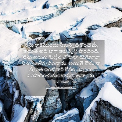 Picture 05 - ఆదికాండం 30:30 TELIRV - నేను రాకముందు - Bible Verse Picture