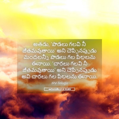 Picture 05 - ఆదికాండం 31:8 TELIRV - అతడు, ‘పొడలు గలవి - Bible Verse Picture