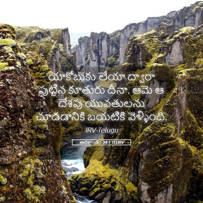 Picture 05 - ఆదికాండం 34:1 TELIRV - యాకోబుకు లేయా - Bible Verse Picture