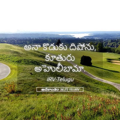 Picture 05 - ఆదికాండం 36:25 TELIRV - అనా కొడుకు దిషోను, - Bible Verse Picture