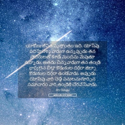 Picture 05 - ఆదికాండం 37:2 TELIRV - యాకోబు జీవిత - Bible Verse Picture