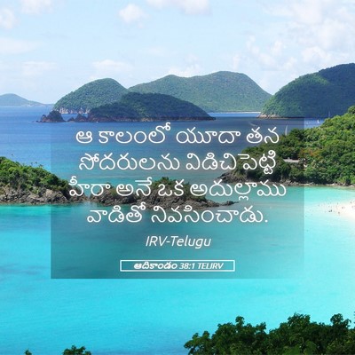 Picture 05 - ఆదికాండం 38:1 TELIRV - ఆ కాలంలో యూదా తన - Bible Verse Picture