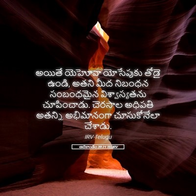 Picture 05 - ఆదికాండం 39:21 TELIRV - అయితే యెహోవా - Bible Verse Picture