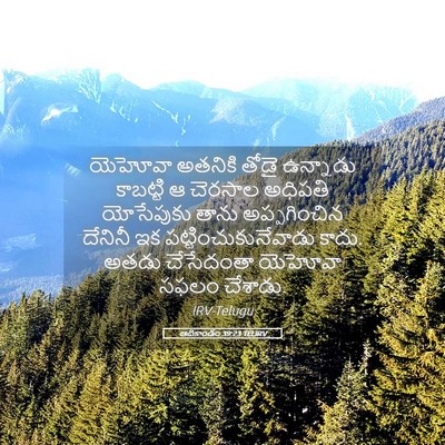 Picture 05 - ఆదికాండం 39:23 TELIRV - యెహోవా అతనికి - Bible Verse Picture