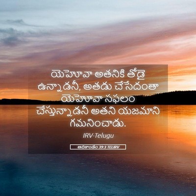 Picture 05 - ఆదికాండం 39:3 TELIRV - యెహోవా అతనికి - Bible Verse Picture