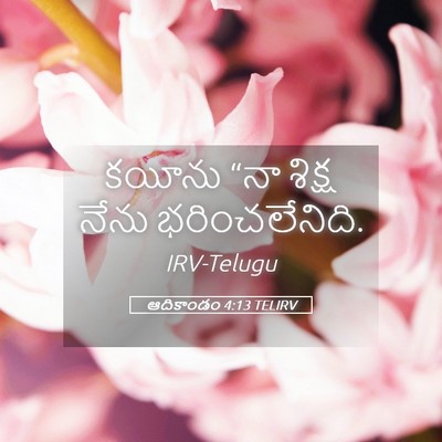 Picture 05 - ఆదికాండం 4:13 TELIRV - కయీను “నా శిక్ష - Bible Verse Picture