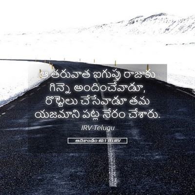 Picture 05 - ఆదికాండం 40:1 TELIRV - ఆ తరువాత ఐగుప్తు - Bible Verse Picture