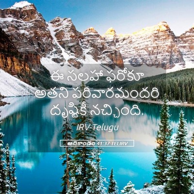 Picture 05 - ఆదికాండం 41:37 TELIRV - ఈ సలహా ఫరోకూ అతని - Bible Verse Picture