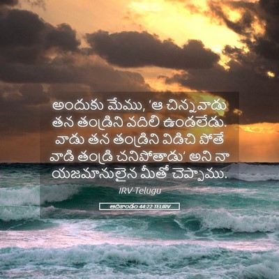 Picture 05 - ఆదికాండం 44:22 TELIRV - అందుకు మేము, ‘ఆ - Bible Verse Picture