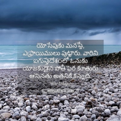 Picture 05 - ఆదికాండం 46:20 TELIRV - యోసేపుకు మనష్షే, - Bible Verse Picture