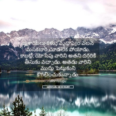 Picture 05 - ఆదికాండం 48:10 TELIRV - ఇశ్రాయేలు కళ్ళు - Bible Verse Picture