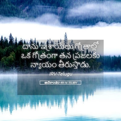 Picture 05 - ఆదికాండం 49:16 TELIRV - దాను ఇశ్రాయేలు - Bible Verse Picture