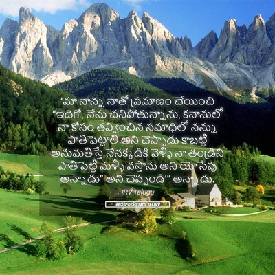 Picture 05 - ఆదికాండం 50:5 TELIRV - ‘మా నాన్న నాతో - Bible Verse Picture